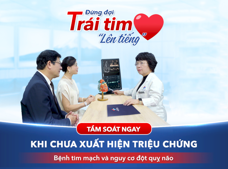 Khách hàng nên chủ động tầm soát sức khỏe tim mạch từ sớm để tránh tình trạng bệnh chuyển biến nặng